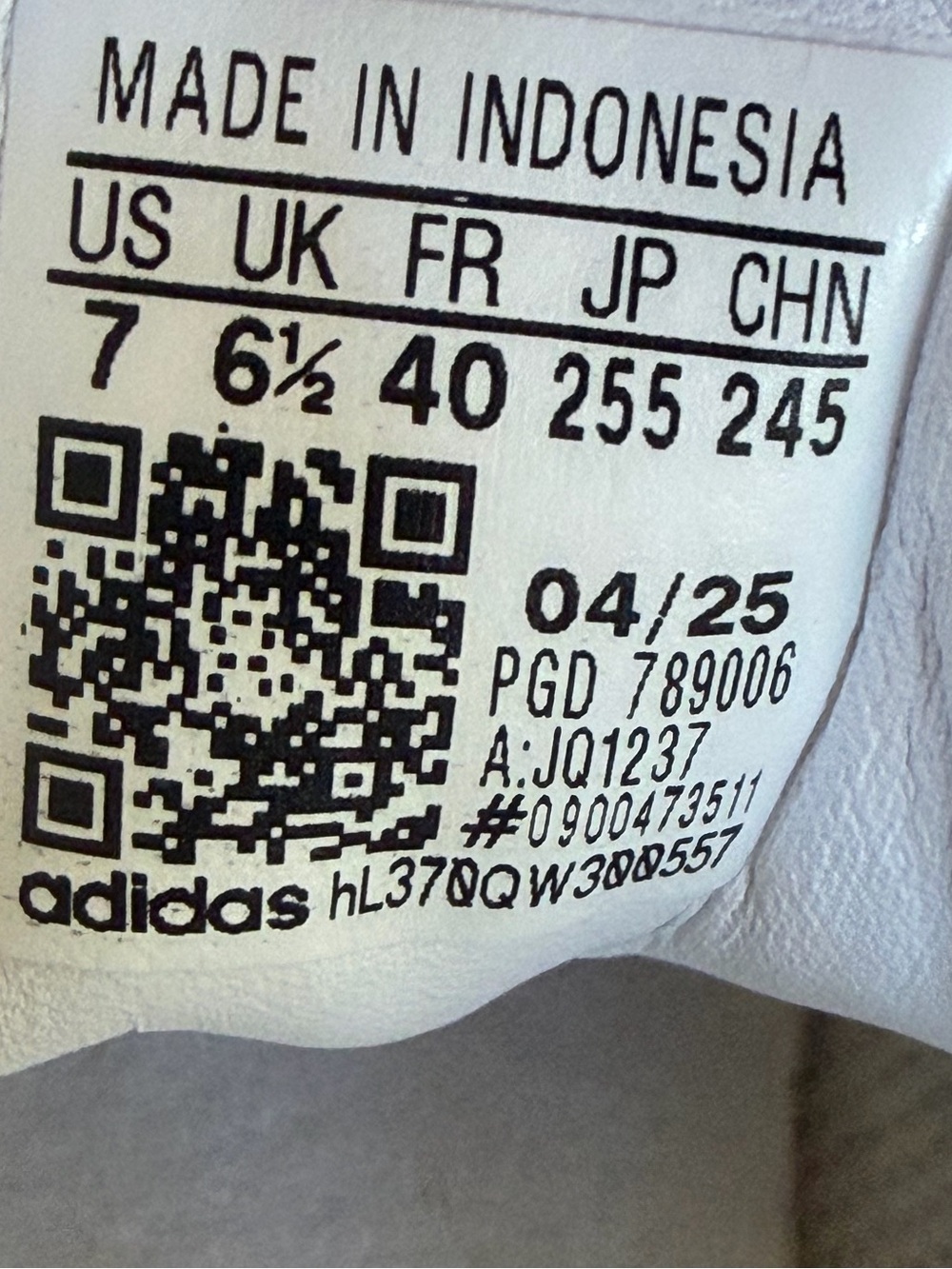 Adidas Originals Samba OG Off White Pink Leather Sneakers Size 7 Like New! - Picture 9 of 9
